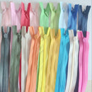 18pcs Colorful Nylon Invisible Coil Zippers Closed End Garment Accessories