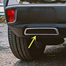 for Peugeot 3008 5008 Allure 2017 - 2019 Exhaust Pipe Tail Cover ABS Rear E B2M6