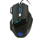 5500DPI A908 Wired LED Optical Gaming Mouse Fire Button 7Keys for PC Laptop