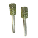 2Pcs Diamond Coated Cylinder Head Grinding Bit for Rotary Tool - 10mm (6mm