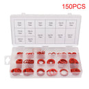 150Pcs M2 M2.5 M3 M4 M5 M6 M8 Red Insulating Fiber Flat Washers Sealing  BIS