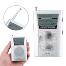 Mini Portable Pocket AM FM Radio Speaker Telescopic Antenna Jack Earpho HET