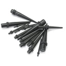 16Pcs Mix Sizes Ear Taper Earplug Set Taper Expanders Stretchers Black A MGW