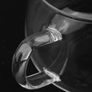 Round Double Wall Borosilicate Glass Cup Coffee Mug Cup Clear  Heat-resistant
