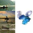 30M x 1M Clear Fishing Fish Trap Monofilament Gill Net Nylon Silk Nets  Sal I3D3