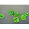 2x Artificial Lotus Leaf Frog Water Floating Ornament Pond Decoration Family &
