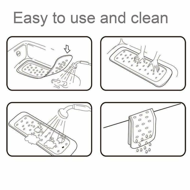 Non-slip Baby Bath Mat Toddler Anti-Bacterial Bathtub Mat, Shower Mat 27 incE9A3