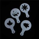 Excellent 16X Coffee Latte Mold Cappuccino Cake Cookie Stencil Template Decor JR