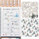 12x Christmas Snow Background Scrapbooking Paper DIY Planner Card Diary Crafts