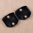 2x ABS Door Lock Buckle Protector Cover Molding Trim Fit For Ford Mustang 15-19