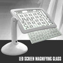 Brighter LED Screen Magnifier Reading Viewer Hands-Free Magnifying Glass Q2D3