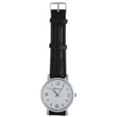 Business wristwatch crocodile Skin Quartz Man Watches Colour:Black D2S6