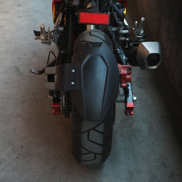 Motorcycle Rear Mudguard Wheel Tire Splash Cover Guard Carbon Look Black Fo U7A3