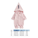 Star Dinosaur Rompers Autumn Baby Kids Cotton Hoodies Jumpsuit (Pink 9-12M)