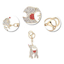 Deer shape Keychain Pendant DIY Point Drill Key chain Decoration Brand new ONI