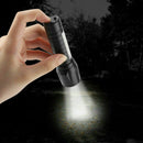 Outdoor T6 COB Flashlight Zoomable LED Torch USB Rechargeable Light Lamp Black