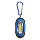 Portable Super Mini COB Light LED Flashlight Key Ring Torch 3-Modes Keychain