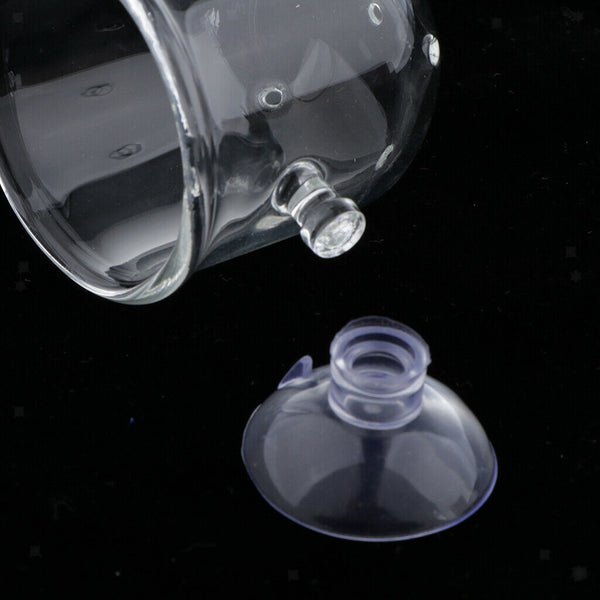 2x Fish Feeder Aquarium Clear Live Red