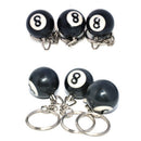 New Black 8 Billiard Ball Key Chain Bag Accessories Keyring Car Key Holder Gi&+