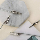 10 X Crocodile Metal Clips With Wire Stalk Alligator Clamps For Memo Note C