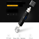 Micro SD USB TF OTG to USB 2.0 Adapter Card Reader For Android Phone Tablet FAS