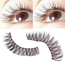 Handmade False Eyelashes Soft Cotton Stalk Natural Cross Long Eyelashes A