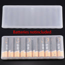 1PC White 10 Grid Battery Holder Organizer Container AA Batteries Storage  OZ