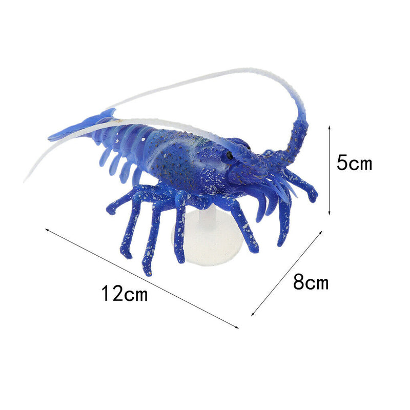 1xAquarium Decor Ornament Artificial Lobsters for Home   Tank Decor Blue