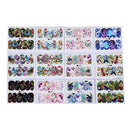 12patterns water decals nail art transfer stickers butterfly manicure decor  Z