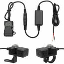 Waterproof Dual USB 12V Motorcycle Bike Handlebar Charger Socket w/ Switch&S Hn