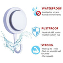 Powerful Suction Cup Hooks-Organizer Holder for Towel,Robe,Loofah-Waterproo