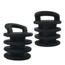 10Pcs Plastic Canoe Boat Marine Kayak Scupper Stoppers Plugs 30mm Dia. Black