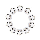 10Pcs/Set Cute Panda Animals Alloy Enamel Charms Pendant DIY Craft Jewelry GiftT