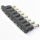 Universal 1 set = 8pcs / set 5pin Jack Plugs DC for Laptop AC Power Adapter H2C3