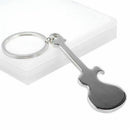 New Creative Guitar Shaped Bottle Opener Pendant Keychain Keyring Keys Chai Y2E5