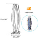 Filter Pod Holder Display Stand Storage Rack 40 Coffee Capsule Rotating Desi Nw