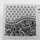 Flower Printed DIY Scrapbooking Plastic Embossing Template Folder Stencil