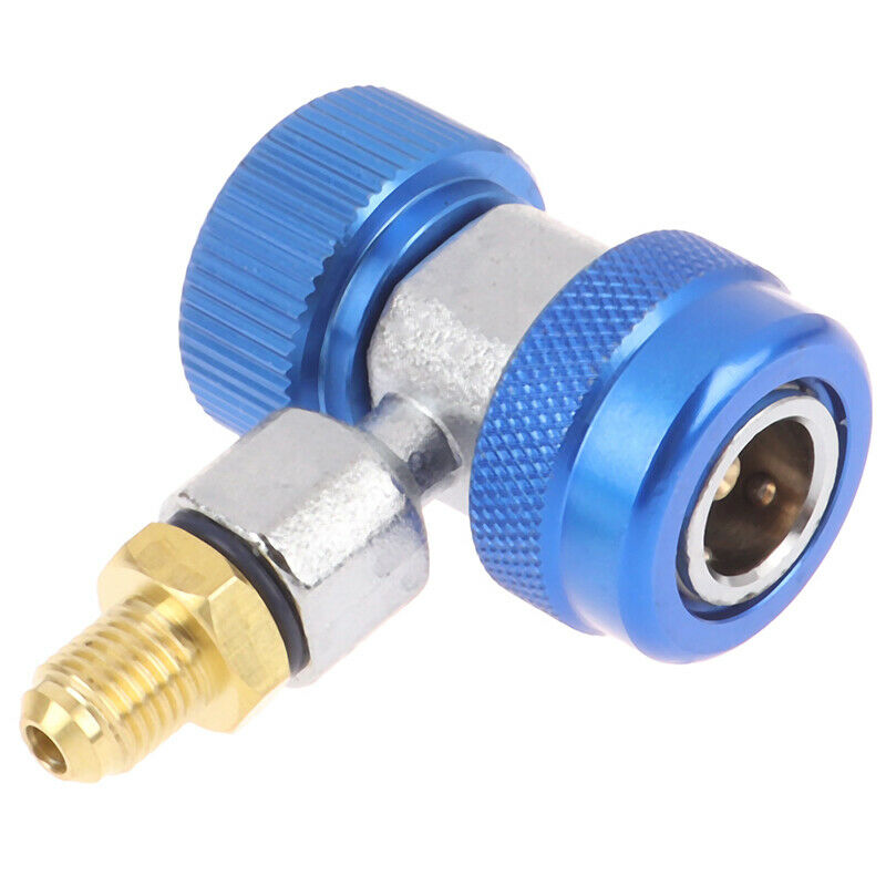 2Pcs Car Freon R134A Quick Coupler Adapters for Air Conditioning Refrigerant Ew