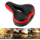 Mountain Bicycle Saddle Cycling Big Wide Bike Seat red&black Comfort Soft G