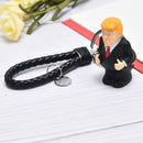 Creative Funny Donald Trump Crowded Stress Ball Key Ring Keychain Accessor WqTEU