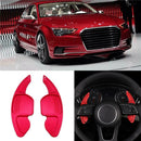 Set 2 Shift Paddle Shifter Extension fit for Audi A3 A4L A5 A6 A7 A8 S5 Q5 Red