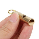 1pcs Solid Brass EDC Whistle Keychain Ring Emergency Survival Aid For Camping