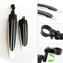Mountain Bike Bicycle Cycling Front Rear Mudguard Black and White
