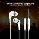 Hi-Fi Wired Earphones Earbuds Line Control 3.5mm In-Ear Headphones with Mic