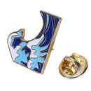 Blue Waves Brooch Enamel Pin Buckle Cartoon Metal Brooch For Coat Jacket Ba O9X8