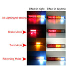 2X LED Tail Lights Car Truck Trailer Stop Rear Reverse Turn Indicator Lamp ghj