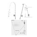 Fishing Rod Reel Case Waterproof Fishing Gear Organizer With Double Zippers
