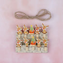 10Pcs Christmas Tree Elk  Wooden Clip Photo Paper Postcard Craft DIY Clips ME