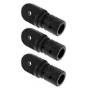 3x Nylon 7/8" Tube Eye End Cap Bimini Top Fitting/Hardware Stainless Steel