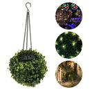 Solar Lantern Outdoor Hanging Outdoor Garden Patio Decor LED Topiary Ball Lamp
